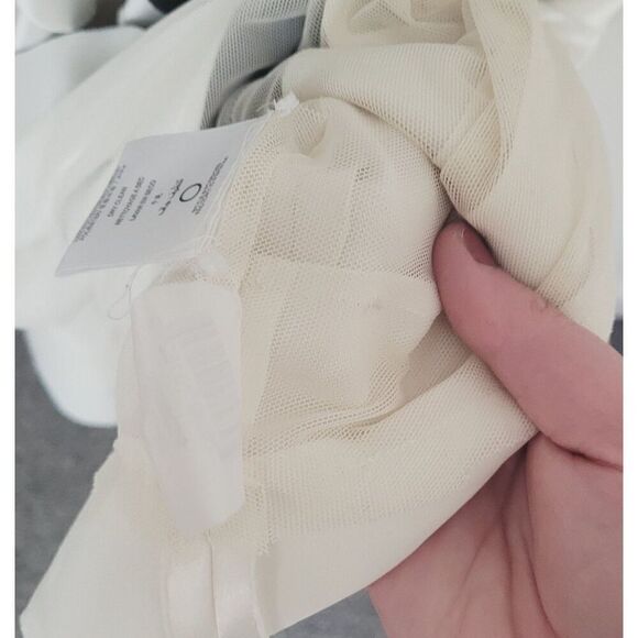 BCBGMAXAZRIA Strapless Tiered Dress in Black & White Size 2 - Picture 5 of 11